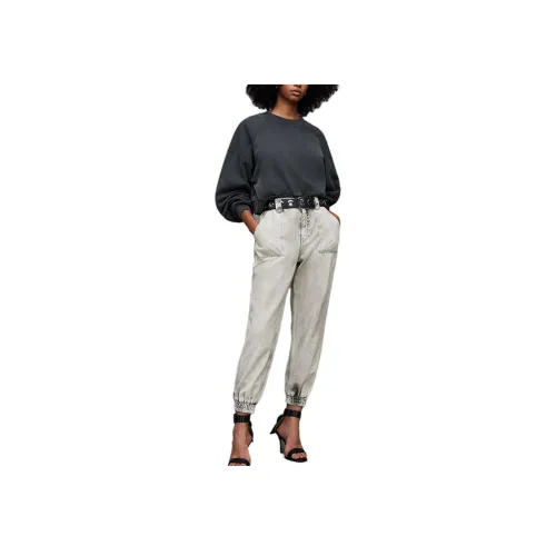 ALLSAINTS Угольно-серый Антрацитовый GREY Женские Джинсы