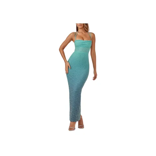 OH POLLY Monte Carlo Slip Платье Женские Синий OMBRE Синий Градиент