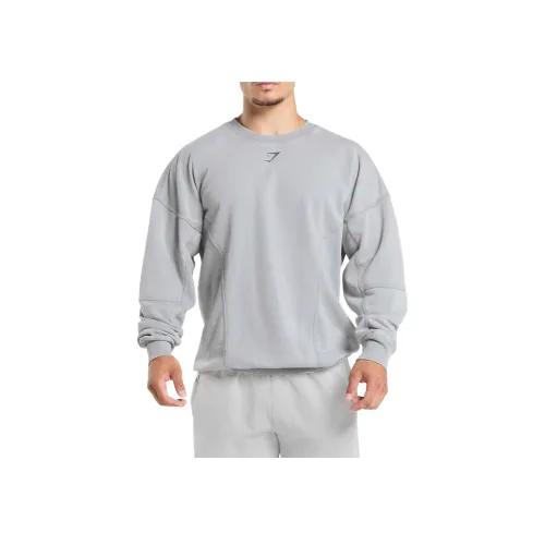 GYMSHARK Джинсовый серый Мужские Свитшоты