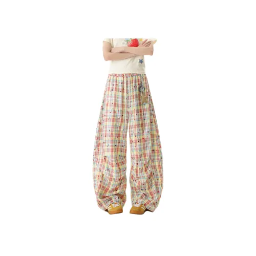 SONGXIER Желтые Унисекс Повседневные Брюки