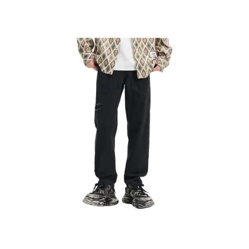 MR.MUDI Черные Унисекс Джинсы