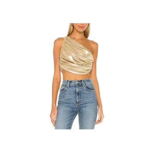 NORMA KAMALI CROP TOP Женские Золото