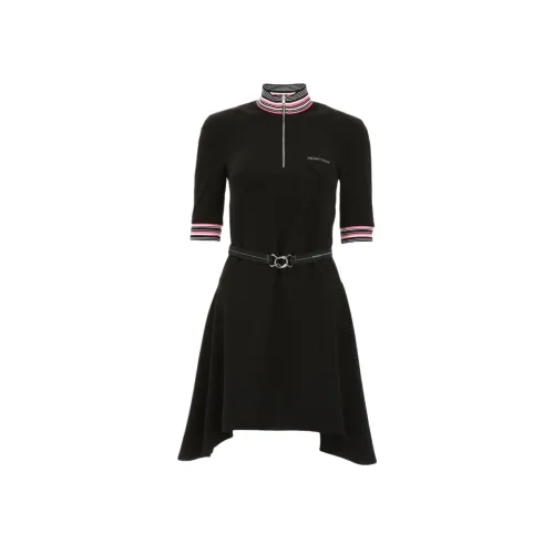 PRADA Короткий рукав Платье Женское Черное