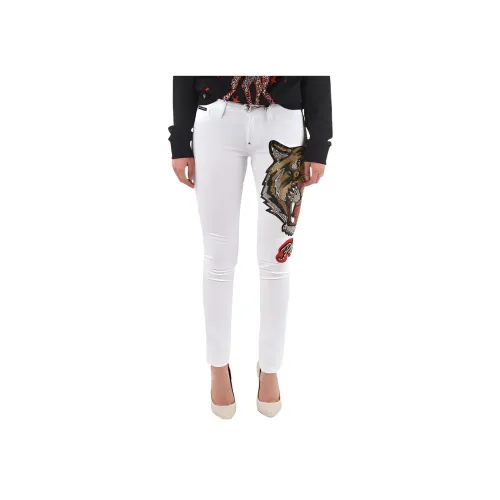 PHILIPP PLEIN Белые Женские Джинсы