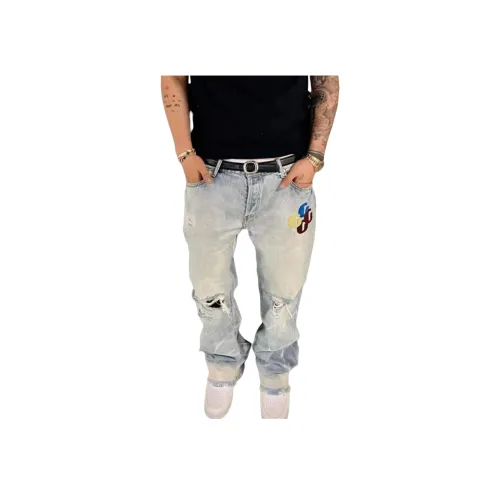 YGHOME OFFICIAL Синий Унисекс Джинсы