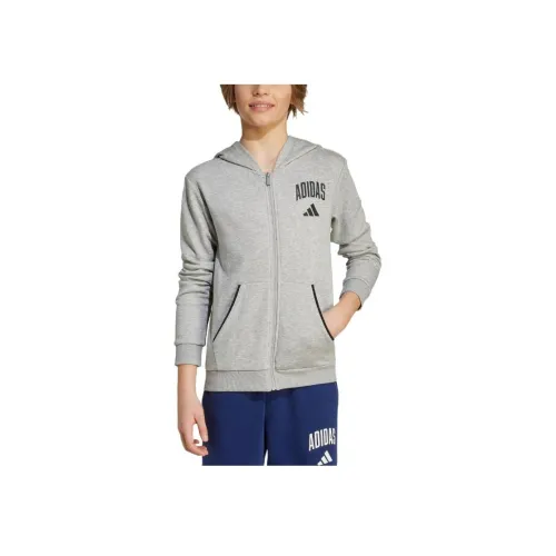Adidas Средний вересковый серый/черный детские куртки