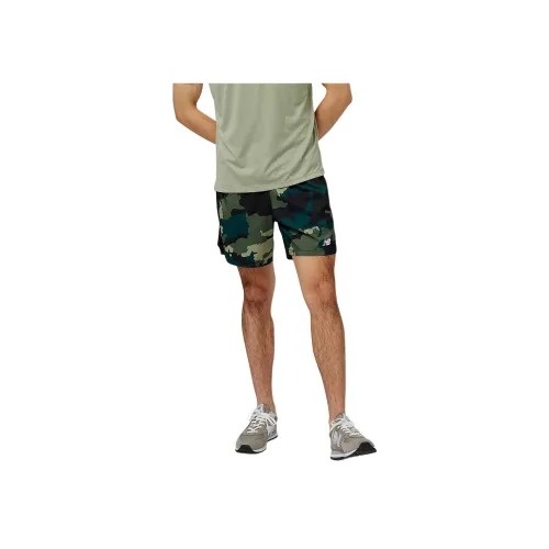 New Balance Повседневные шорты Мужские Зеленые