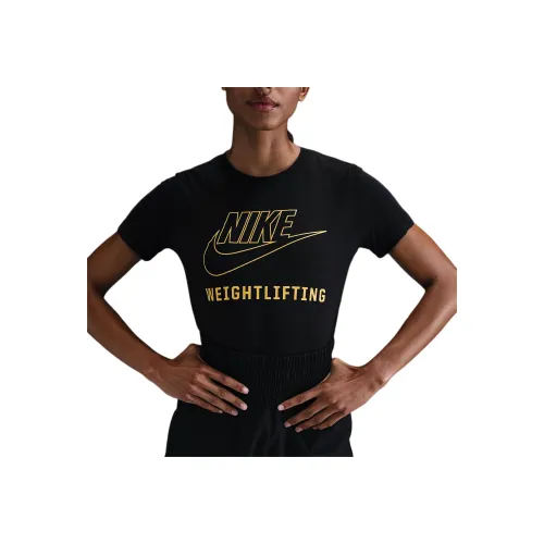 nike Swoosh FW24 T Shirt Женская Черная