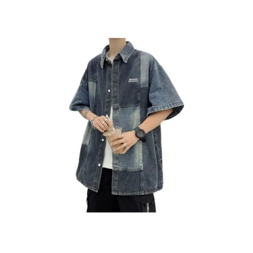 GEOGRE ALEX Синий Унисекс Рубашки