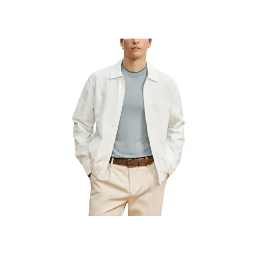 DANNINGZHEXUE Куртки Пальто Мужской Белый