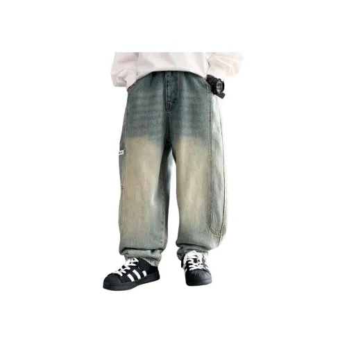 CAMKIDS Джинсовые синие школьные джинсы