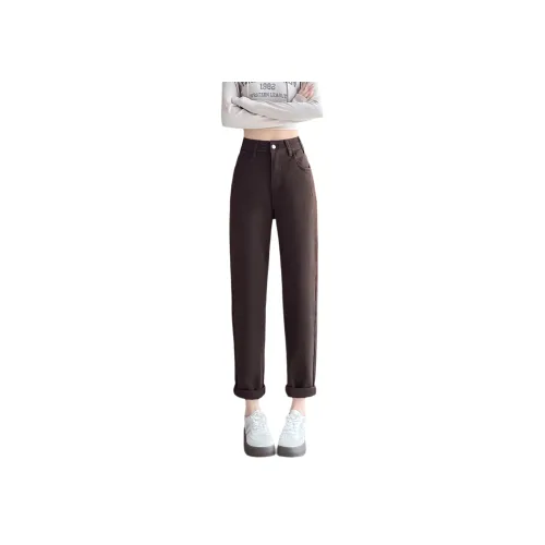 SITOL Кофе Женские Повседневные Брюки