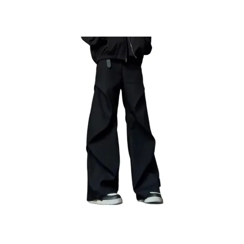XUBAIHUO Черные Унисекс Повседневные Штаны