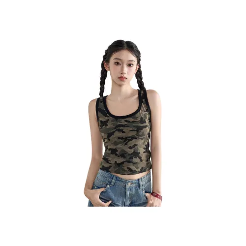 MUCCHIC Камуфляж Женские Майки