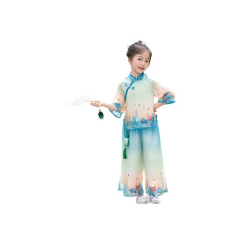 TIANCAIXIAOXIONG Счастливый Лотос Девочки Дети Ханьфу