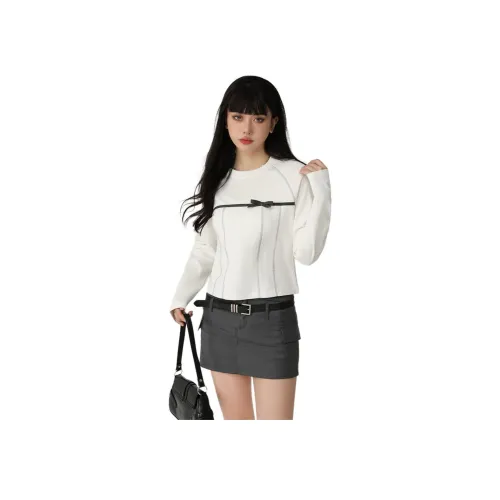 BVODE Белый Женские T-рубашки