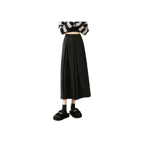 TERRE BLEUE Повседневная длинная юбка женская черная