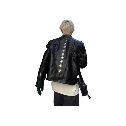 ZMHT Черный Унисекс Кожаные куртки