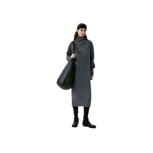 INSISFEMME Женские Длинные Платья с Рукавами