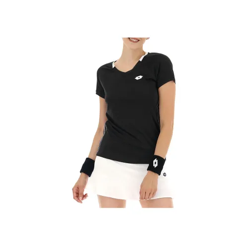 LOTTO Чисто черный Женские T-рубашки