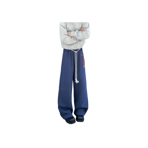 REXSHION Blue Unisex Casual Pants REXSHION Синий Унисекс Повседневные Штаны