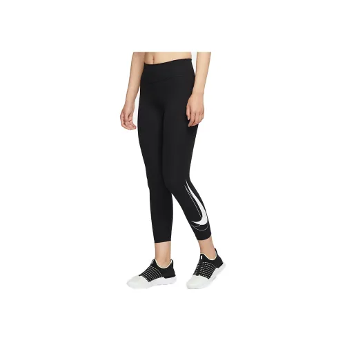 NIKE Dri Fit Черные Женские Спортивные Брюки