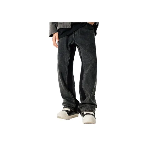 GTRG Чернильно-черные унисекс джинсы