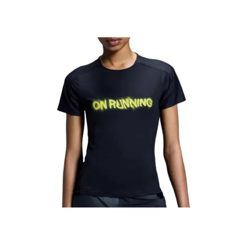 On Performance T Lumos T Shirt Женская Черная