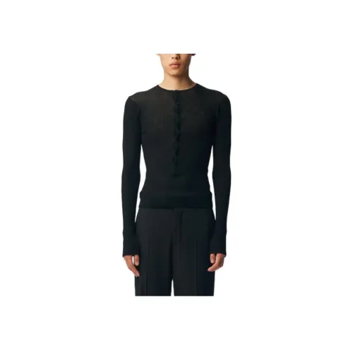 Ann Demeulemeester Черный Мужской Трикотаж