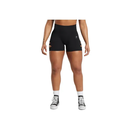 GYMSHARK Черные Женские Спортивные Шорты
