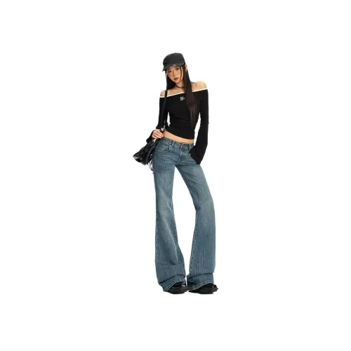 MINETTE Blue Women's Jeans MINETTE Синий Женские Джинсы