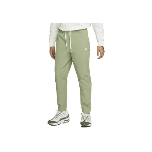 Nike Желто-зеленые мужские вязаные тренировочные штаны