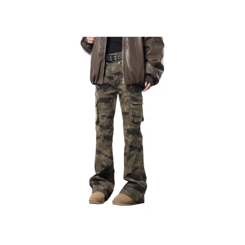 PISYPOX Повседневные брюки Унисекс Камуфляж