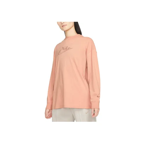 nike Sportswear Т-рубашка с оборванным рукавом Женская Whisper Розовый