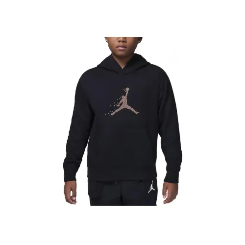 Jordan MJ Essentials Детская одежда MJ Essentials Member Пуловер Толстовка Детский Черный