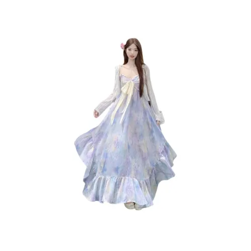 QYPRF Светло-фиолетовый Женские Комплекты с юбкой