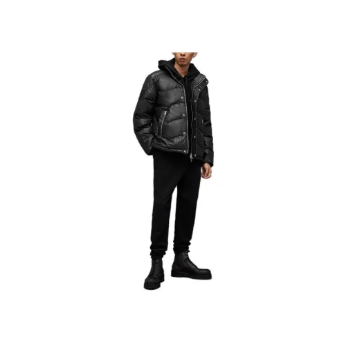ALLSAINTS Черный мужской пуховик