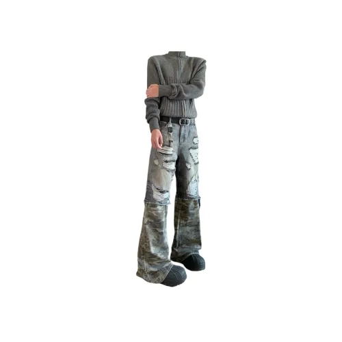 IXXAT Черный Серый Унисекс Джинсы