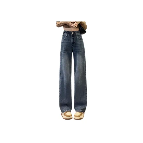 Tonlion Женские джинсы средне-голубого цвета