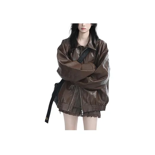 SIXUSICHOU Кожа Куртка Женская