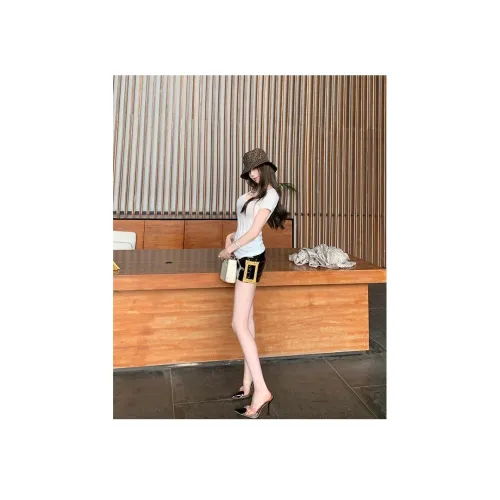 CHILL QIAOER Комплект с короткими рукавами рубашка женский