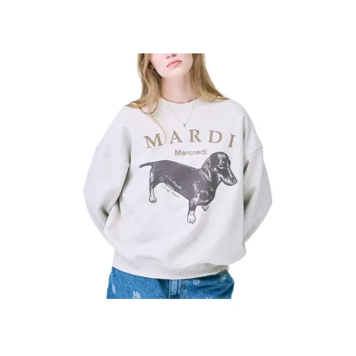 MARDI MERCREDI Oats Бежевый Женские Свитшоты