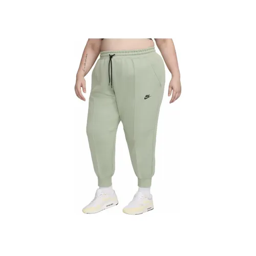 Nike Sportswear Tech Fleece Вязаные Тренировочные Штаны Женские Изумрудно-Зеленый Черный