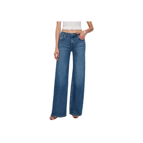 REFORMATION Greta Супер Растяжка Низ Шаговый Шов Джинсы с Широкими Штанинами Женские