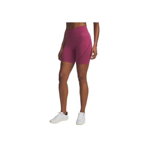 Under Armour Vanish Seamless Темно-красные Женские Шорты для Йоги
