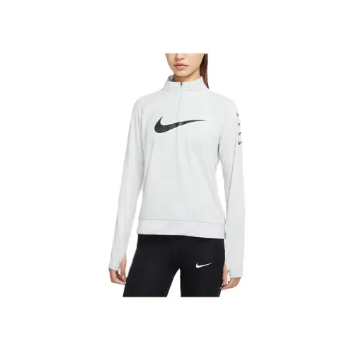 NIKE Туманно-серый Женская одежда для фитнеса