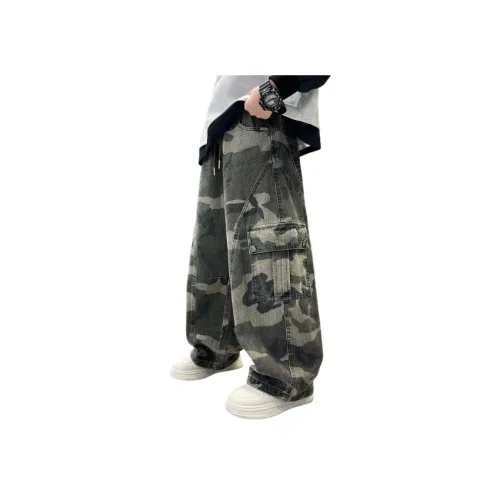 YUGUOGUO Камуфляж Школьный возраст Джинсы