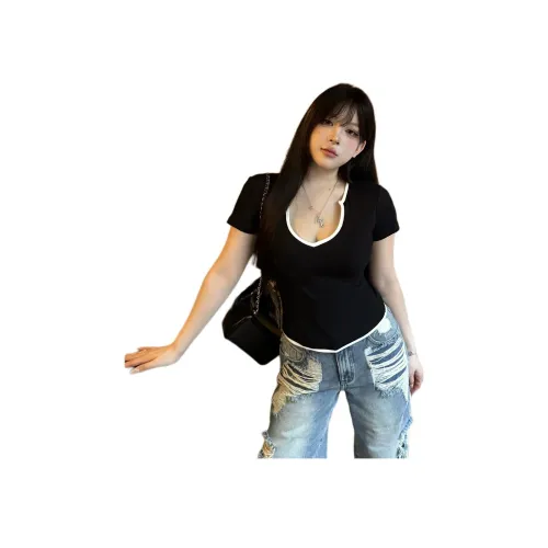 BSEVENI Комплект с короткими рукавами T-рубашка Женская