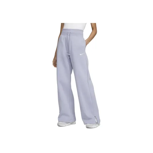 NIKE Стальной синий Женские Вязаные Тренировочные Брюки