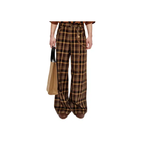 SONG FOR THE MUTE SS25 Повседневные брюки Мужские Горчично-желтые